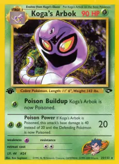Pokémon-Karte Koga's Arbok 025/132
