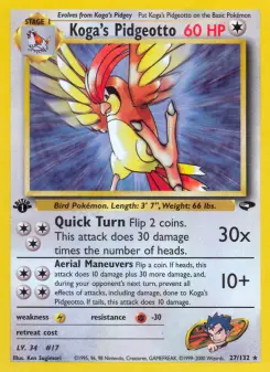 Pokémon-Karte Koga's Pidgeotto 027/132