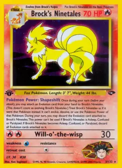 Pokémon-Karte Brock's Ninetales 003/132