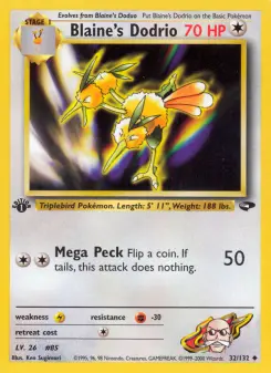 Pokémon-Karte Blaine's Dodrio 032/132