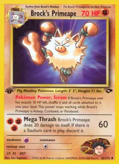 Pokémon-Karte Brock's Primeape 035/132