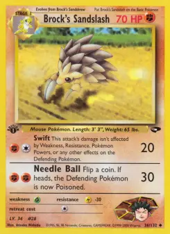 Pokémon-Karte Brock's Sandslash 036/132