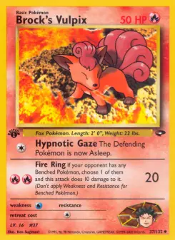 Pokémon-Karte Brock's Vulpix 037/132