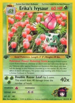 Pokémon-Karte Erika's Ivysaur 041/132