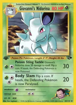 Pokémon-Karte Giovanni's Nidorina 044/132