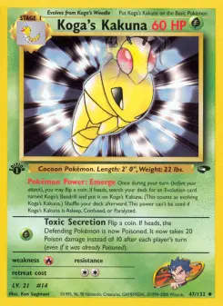 Pokémon-Karte Koga's Kakuna 047/132