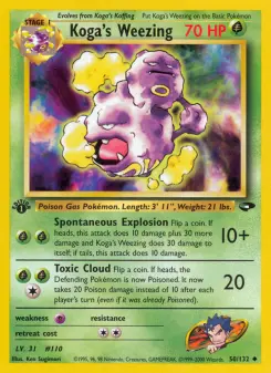 Pokémon-Karte Koga's Weezing 050/132