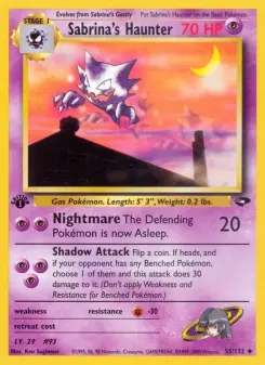 Pokémon-Karte Sabrina's Haunter 055/132