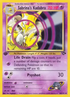 Pokémon-Karte Sabrina's Kadabra 058/132
