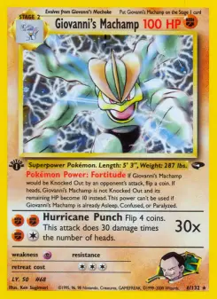 Pokémon-Karte Giovanni's Machamp 006/132
