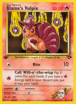 Pokémon-Karte Blaine's Vulpix 066/132