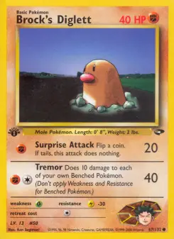 Pokémon-Karte Brock's Diglett 067/132