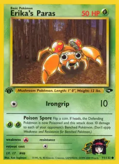 Pokémon-Karte Erika's Paras 071/132