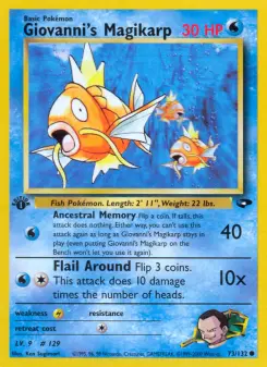 Pokémon-Karte Giovanni's Magikarp 073/132