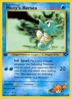 Pokémon-Karte Misty's Horsea 087/132