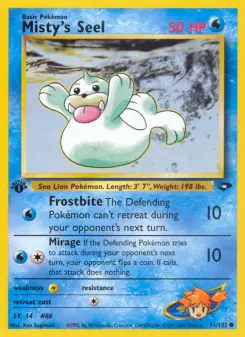 Pokémon-Karte Misty's Seel 091/132
