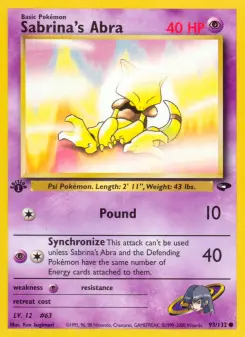 Pokémon-Karte Sabrina's Abra 093/132