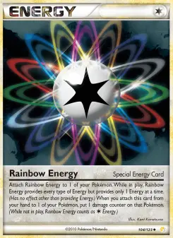 Pokémon-Karte Rainbow Energy 104/123