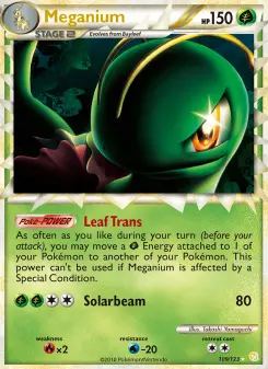 Pokémon-Karte Meganium 109/123