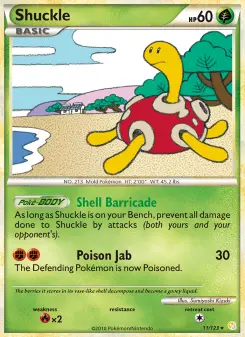 Pokémon-Karte Shuckle 011/123