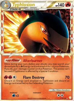Pokémon-Karte Typhlosion 110/123