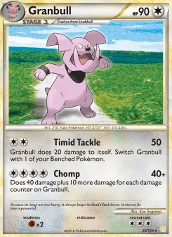 Pokémon-Karte Granbull 022/123