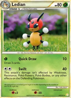Pokémon-Karte Ledian 025/123