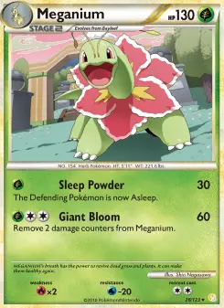 Pokémon-Karte Meganium 026/123