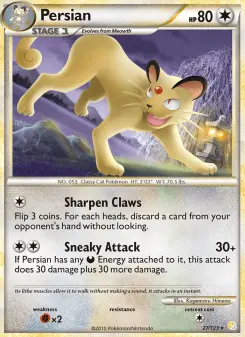 Pokémon-Karte Persian 027/123
