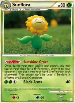 Pokémon-Karte Sunflora 031/123