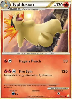 Pokémon-Karte Typhlosion 032/123