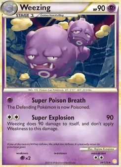 Pokémon-Karte Weezing 034/123