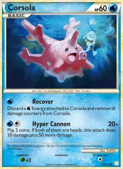 Pokémon-Karte Corsola 037/123