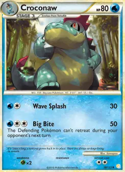 Pokémon-Karte Croconaw 038/123