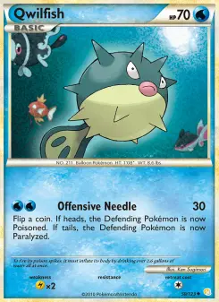 Pokémon-Karte Qwilfish 050/123