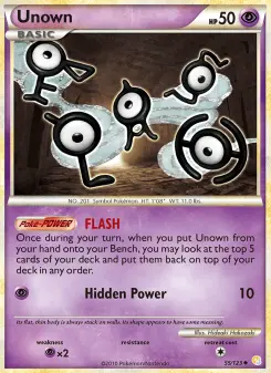 Pokémon-Karte Unown 055/123