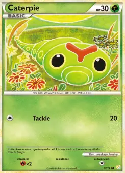 Pokémon-Karte Caterpie 057/123
