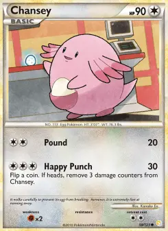 Pokémon-Karte Chansey 058/123