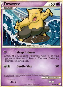 Pokémon-Karte Drowzee 062/123