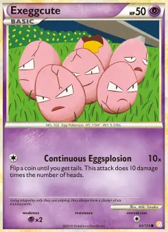 Pokémon-Karte Exeggcute 063/123