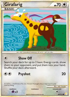 Pokémon-Karte Girafarig 064/123