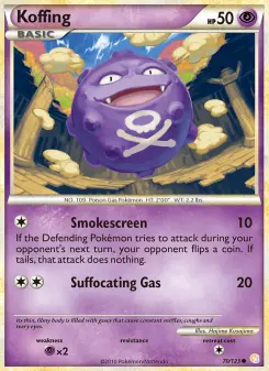 Pokémon-Karte Koffing 070/123