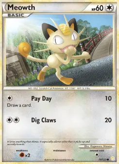 Pokémon-Karte Meowth 075/123