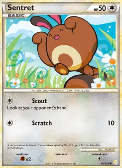 Pokémon-Karte Sentret 080/123