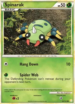 Pokémon-Karte Spinarak 083/123