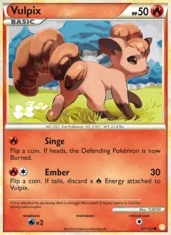 Pokémon-Karte Vulpix 087/123