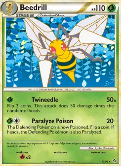 Pokémon-Karte Beedrill 012/095