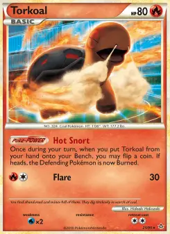 Pokémon-Karte Torkoal 025/095