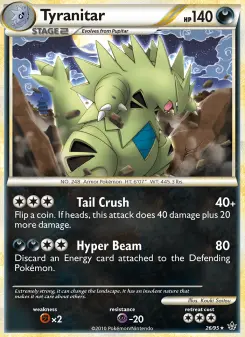 Pokémon-Karte Tyranitar 026/095