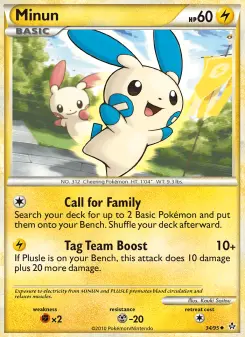 Pokémon-Karte Minun 034/095